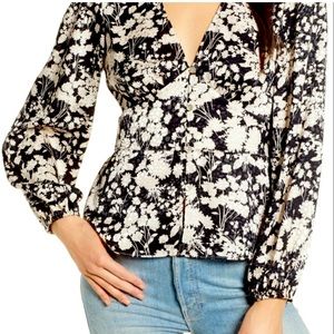 NEW WITH TAGS Rebecca Minkoff Cindy Top in Black/Cream